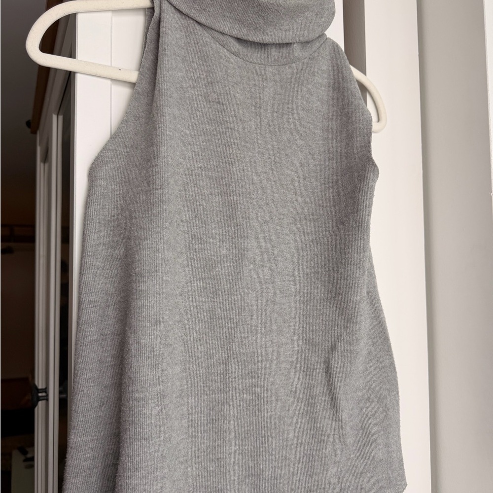 Zara Light Gray Cowl Neck Sweater
